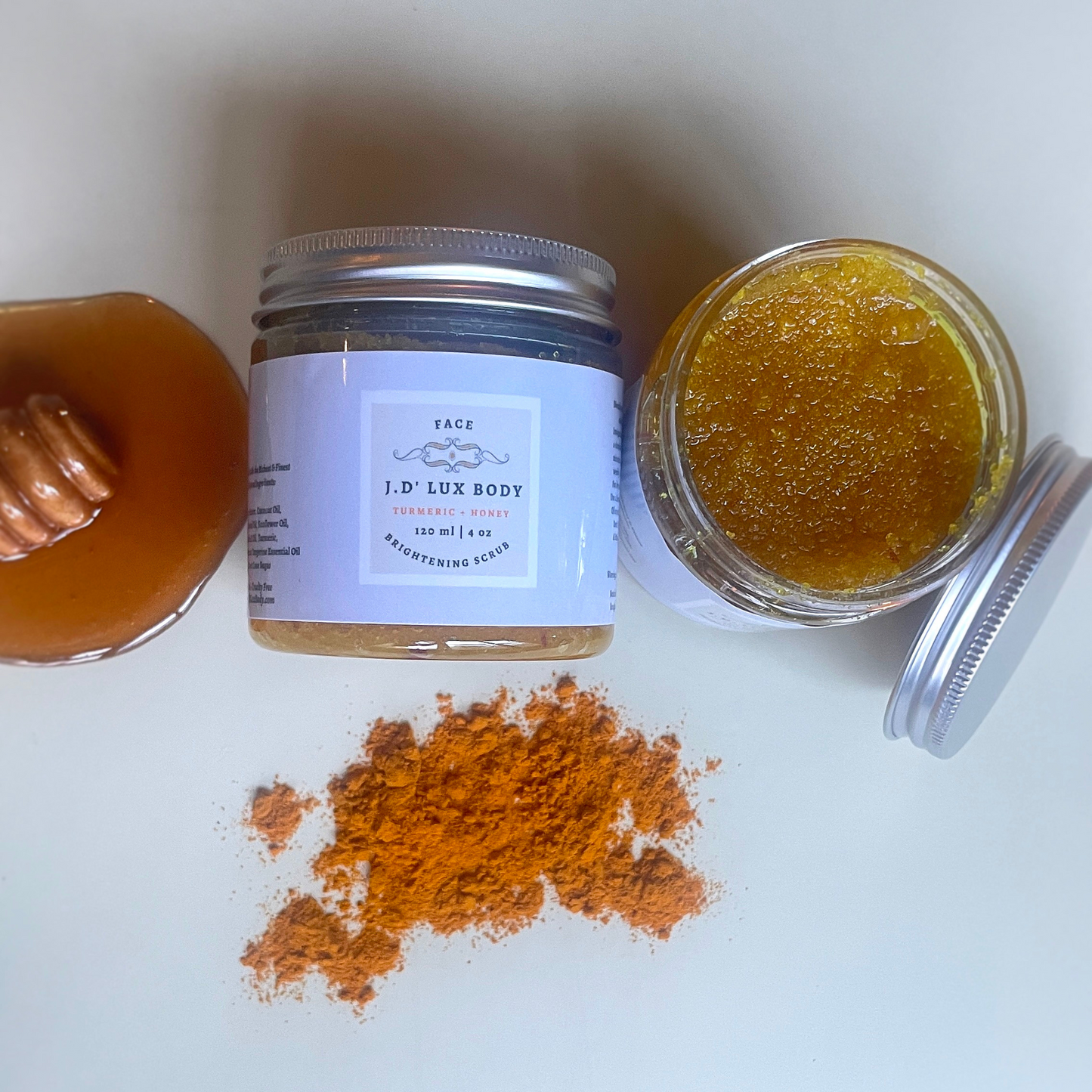 Turmeric + Honey Brightening Scrub 4oz