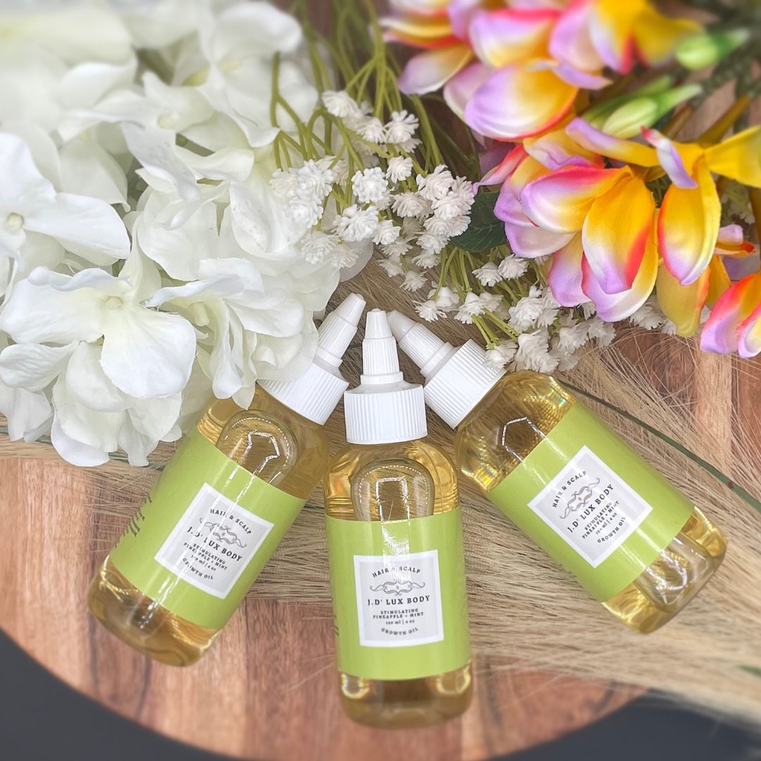 Stimulating Pineapple + Mint Growth Oil 4oz