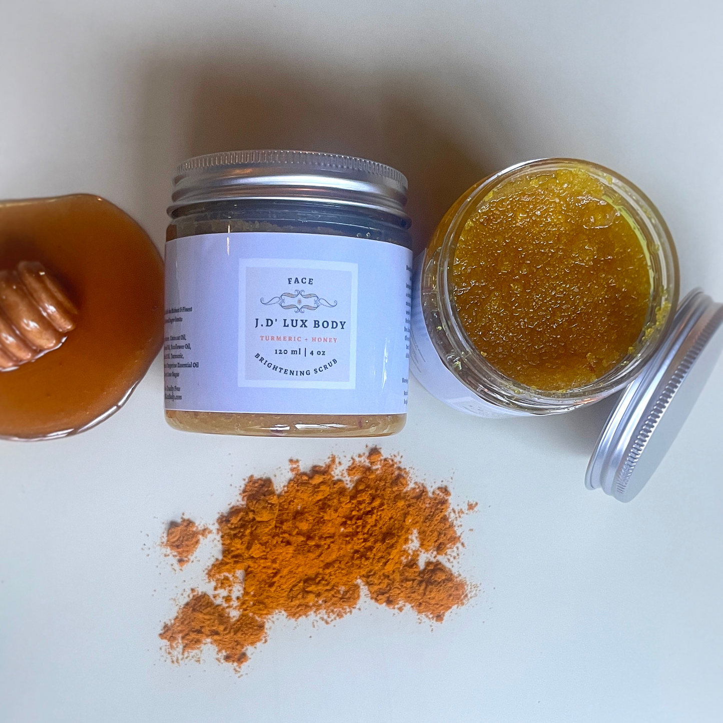 Turmeric + Honey Brightening Scrub  4oz