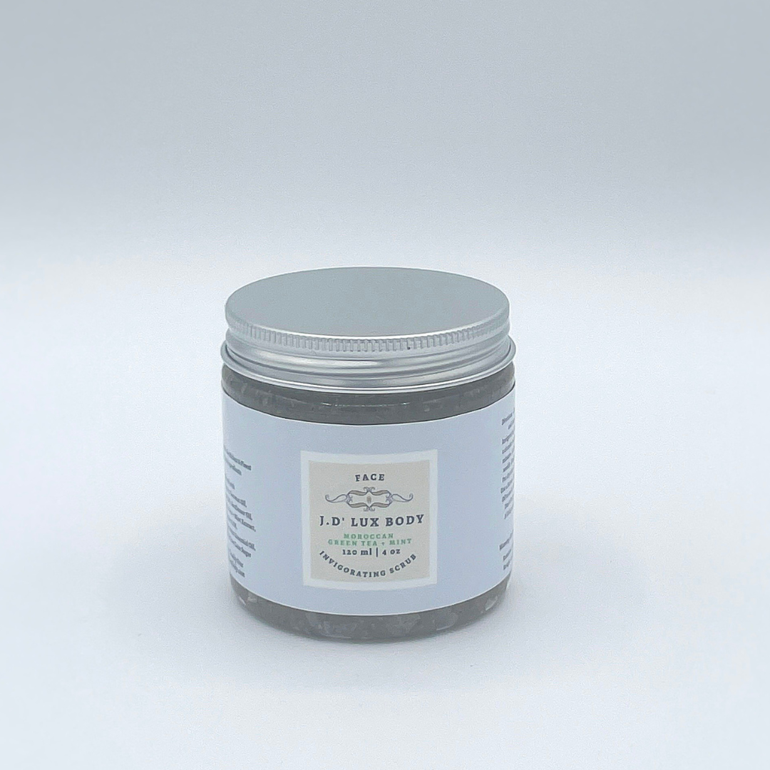 Moroccan Green Tea + Mint Invigorating Scrub  4oz