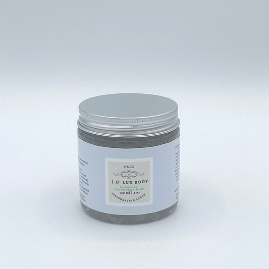 Moroccan Green Tea + Mint Invigorating Scrub  4oz